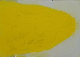 Werner Schmidt Kleines Gelb, MischtechnikHolz, 60 x 84 cm